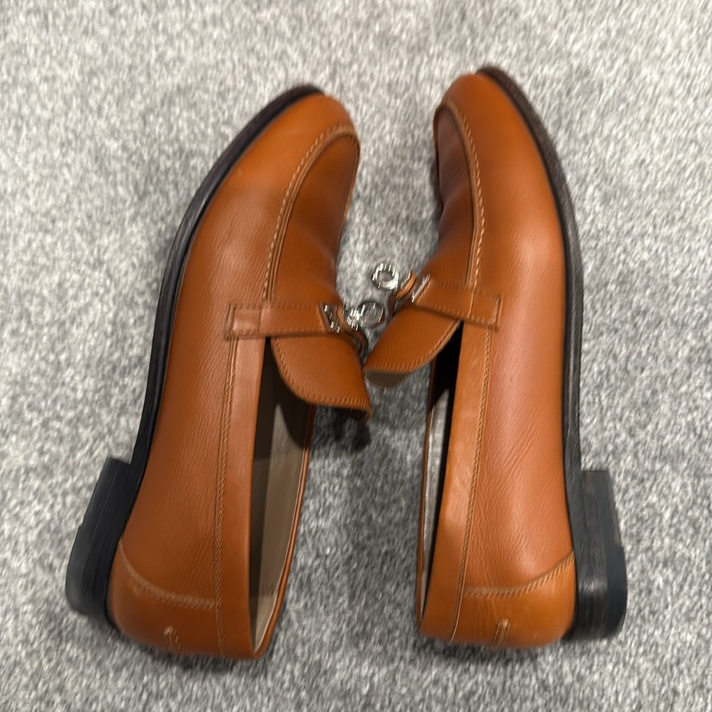 Authentic Hermes women’s Leather Loafers - Picture 6 of 9